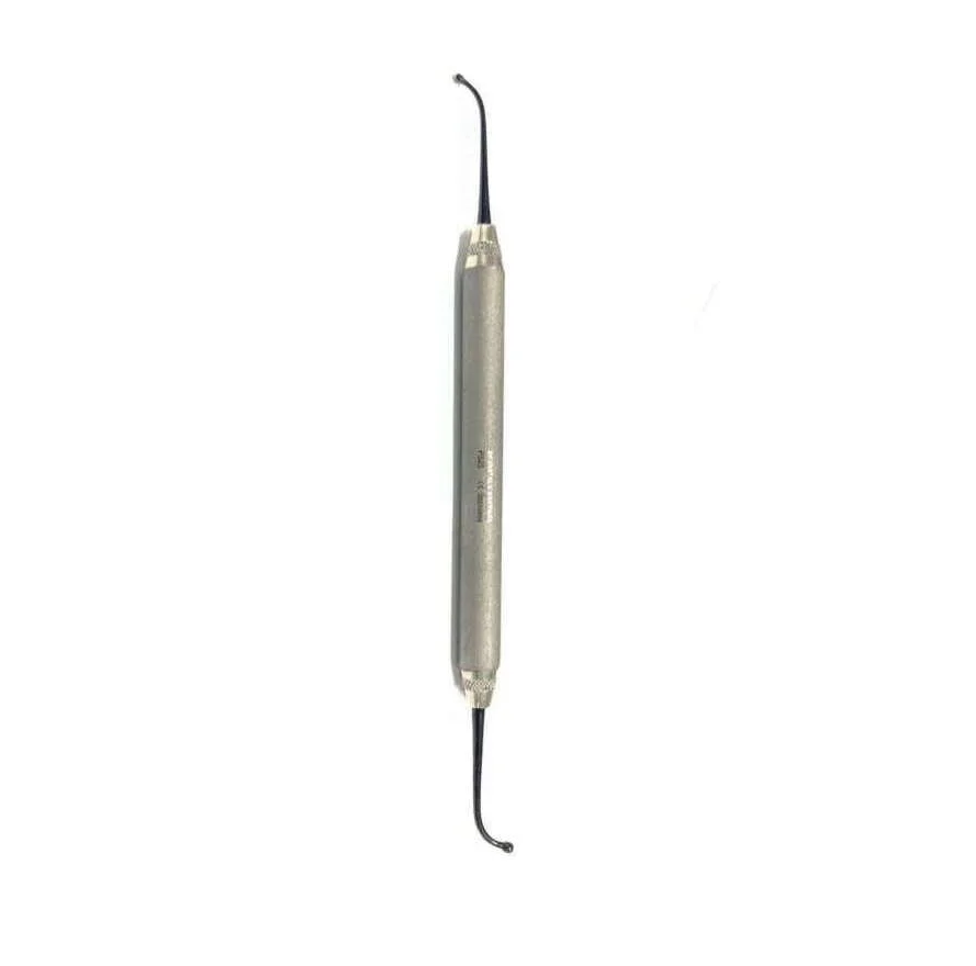 Fuloar dentar instrument bila cu doua capete cu acoperire de titan negru PS25B