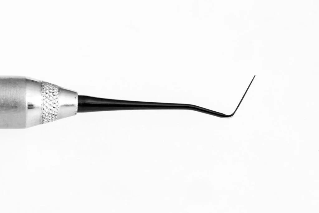 Spatula bucala cu 2 capete flexibile complet din titan PS24.03 - imagine 3