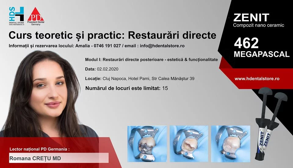 Curs teoretic și practic: Restaurari directe