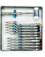 Osteotoame kit cu 8 buc , ciocan ,