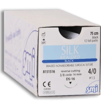 Fire de sutura matase Silk 4/0 SMI Belgia