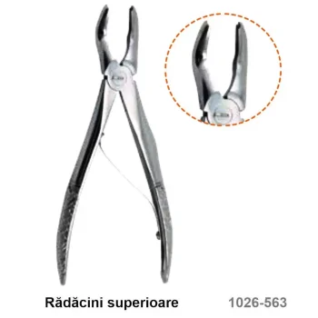 Cleste pedodontic de extractie a radacinilor superioare 563